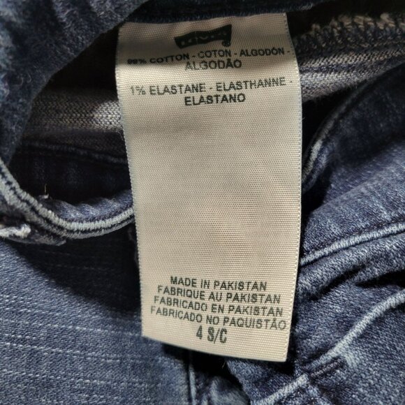 Levis Mid Rise Skinny Jeans Womens Size 25 Medium Wash Denim Pants - Picture 5 of 5